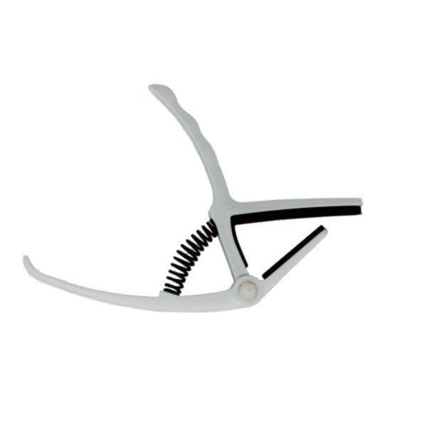 Каподастр для акустической гитары Alice A007L/WH белый Каподастр для акустической гитары Alice A007L/WH белый