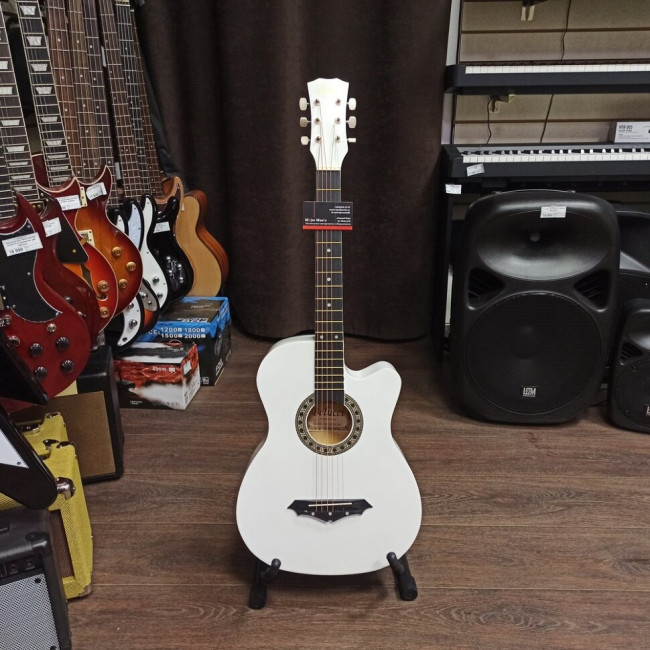 Акустическая гитара Belucci BC3810WH с вырезом белая Акустическая гитара Belucci BC3810WH с вырезом белая
