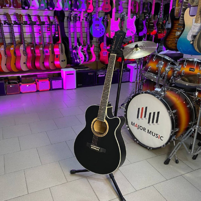 Акустическая гитара Foix FFG-2040C-BK черная Акустическая гитара Foix FFG-2040C-BK черная