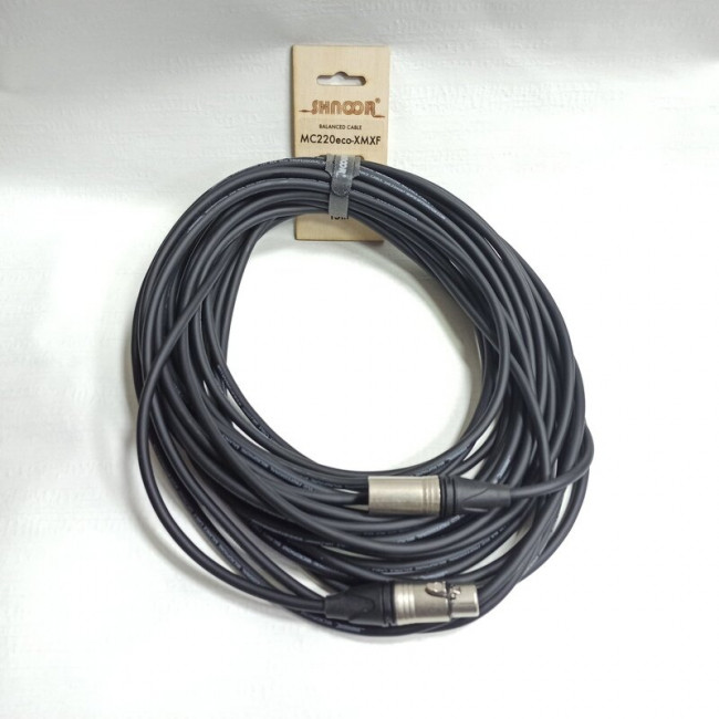 Микрофонный кабель 15м SHNOOR MC220eco-XMXF-15m Микрофонный кабель 15м SHNOOR MC220eco-XMXF-15m