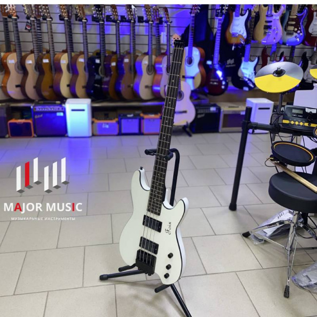 Бас-гитара Foix FBG/FBG-KB-09-WH цвет белый без головки грифа