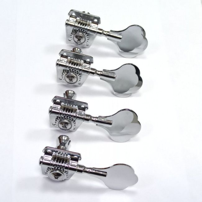 Комплект колковой механики для бас гитары Caraya MB-3001-CR 4 левых Комплект колковой механики для бас гитары Caraya MB-3001-CR 4 левых