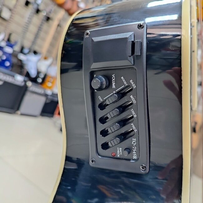 Электроакустическая гитара Elitaro E4050EQBK с вырезом черная Электроакустическая гитара Elitaro E4050EQBK с вырезом черная