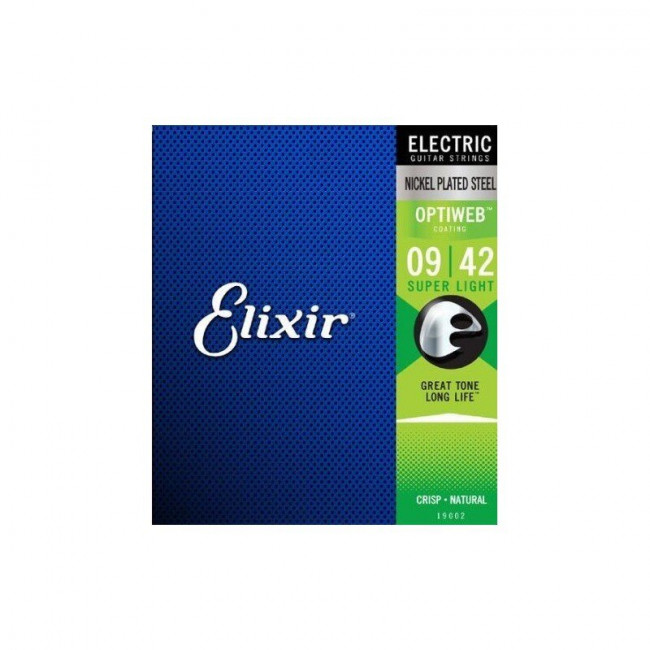 Струны для электрогитары 9-42 Elixir 16550 OPTIWEB
