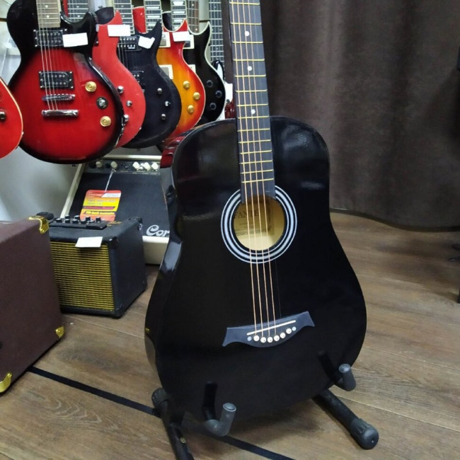 Акустическая гитара Fante FT-R38B-BK черная Акустическая гитара Fante FT-R38B-BK черная