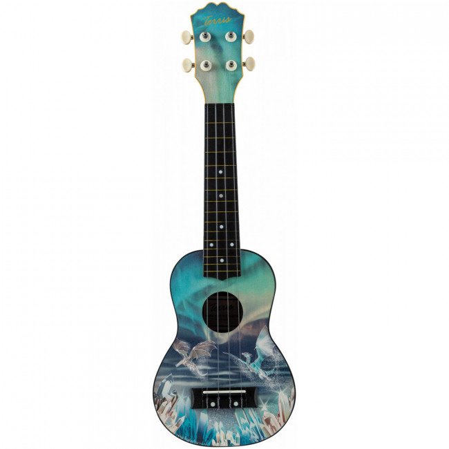 Укулеле сопрано TERRIS PLUS-70 DRAGON с рисунком