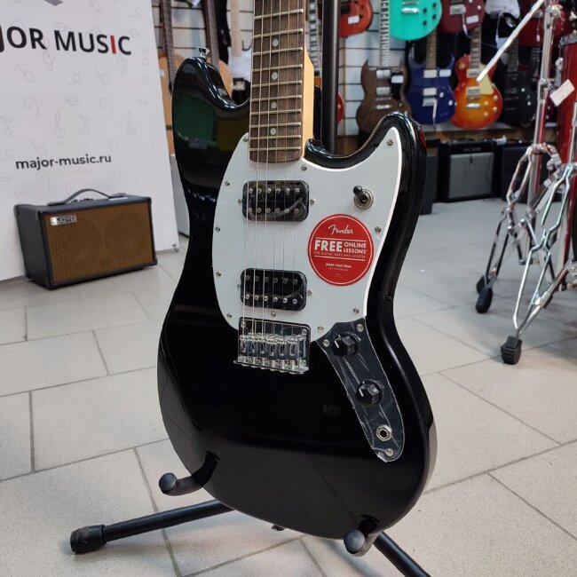Электрогитара Fender Squier Bullet Mustang HH BLK цвет черный Электрогитара Fender Squier Bullet Mustang HH BLK цвет черный