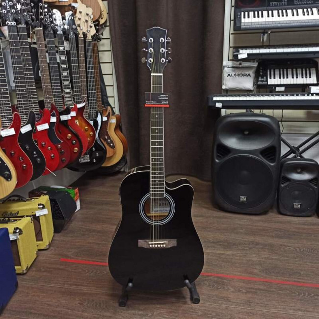 Электроакустическая гитара Fabio FAW-702B CEQ (BK) с вырезом черная Электроакустическая гитара Fabio FAW-702B CEQ (BK) с вырезом черная