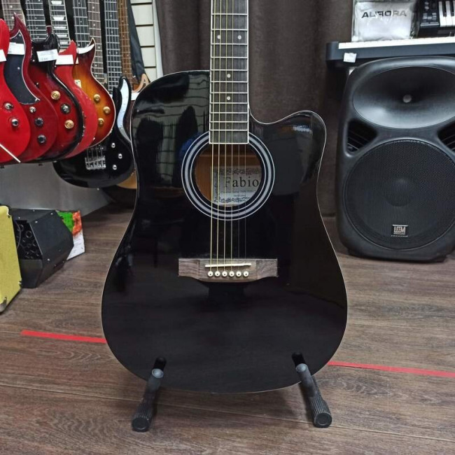 Электроакустическая гитара Fabio FAW-702B CEQ (BK) с вырезом черная Электроакустическая гитара Fabio FAW-702B CEQ (BK) с вырезом черная
