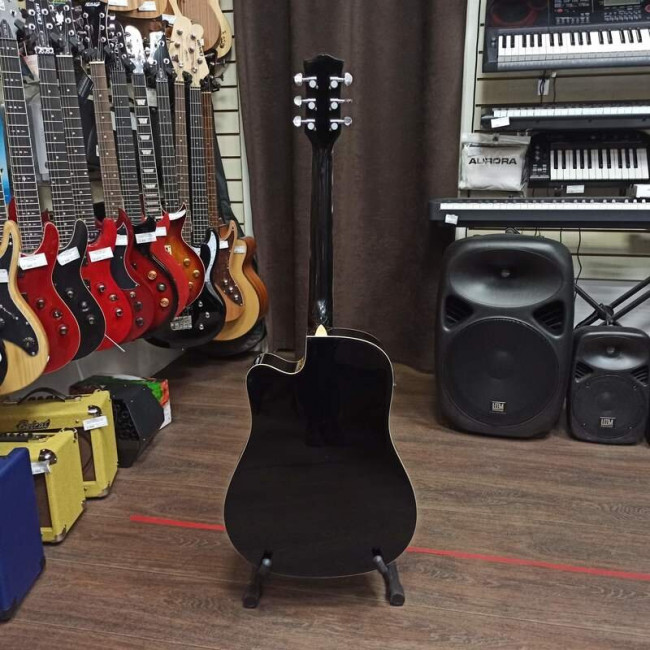 Электроакустическая гитара Fabio FAW-702B CEQ (BK) с вырезом черная Электроакустическая гитара Fabio FAW-702B CEQ (BK) с вырезом черная