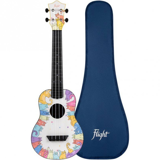 Укулеле концерт FLIGHT TUC-KITTY чехол в комплекте Укулеле концерт FLIGHT TUC-KITTY чехол в комплекте