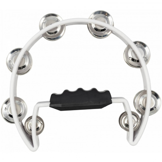 Тамбурин "Полукруг" Easttop DF102 White пластиковый, цвет белый Тамбурин "Полукруг" Easttop DF102 White пластиковый, цвет белый