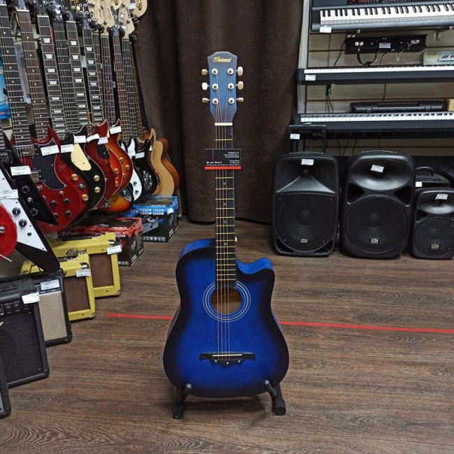 Акустическая гитара Belucci BC3820BLS с вырезом синяя