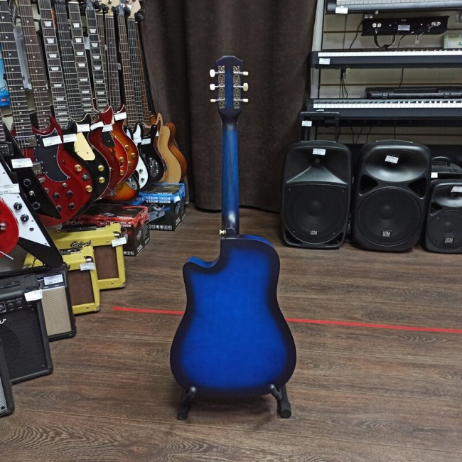 Акустическая гитара Belucci BC3820BLS с вырезом синяя
