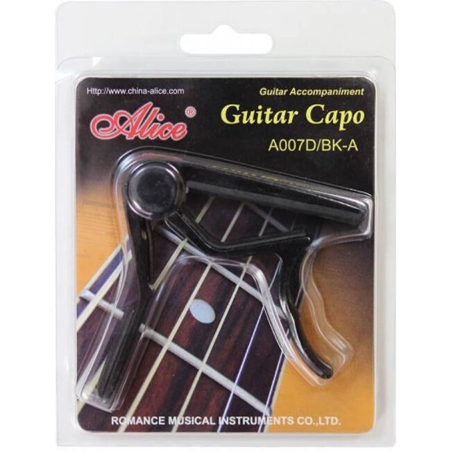 Каподастр для акустической гитары Alice A007D/BK-A Каподастр для акустической гитары Alice A007D/BK-A