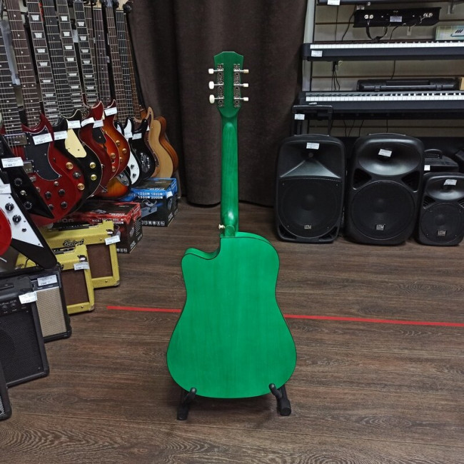 Акустическая гитара Belucci BC3820GR с вырезом зеленая