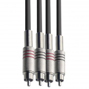 Кабель акустический Force FLC-20/3 2xRCA - 2xRCA Кабель акустический Force FLC-20/3 2xRCA - 2xRCA