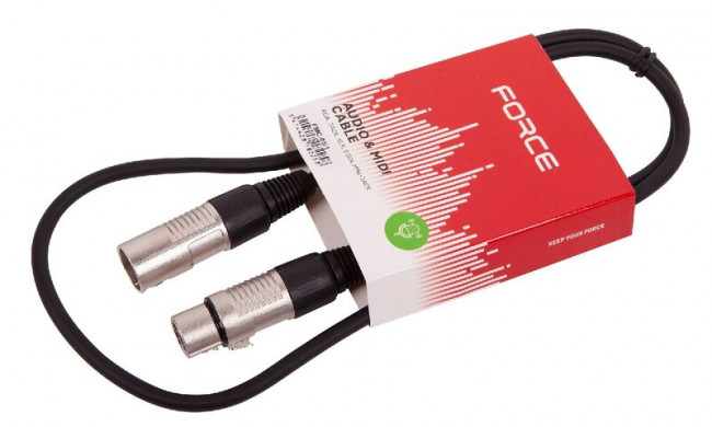 Микрофонный кабель 1м Force FMC-05/1 Микрофонный кабель 1м Force FMC-05/1