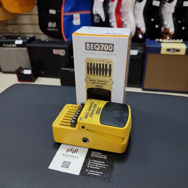 Педаль эффектов для бас гитары Behringer BEQ700 7ми полосный графический эквалайзер Педаль эффектов для бас гитары Behringer BEQ700 7ми полосный графический эквалайзер