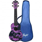 Укулеле сопрано FLIGHT TUS-40 DRAGON Travel с рисунком чехол в комплекте