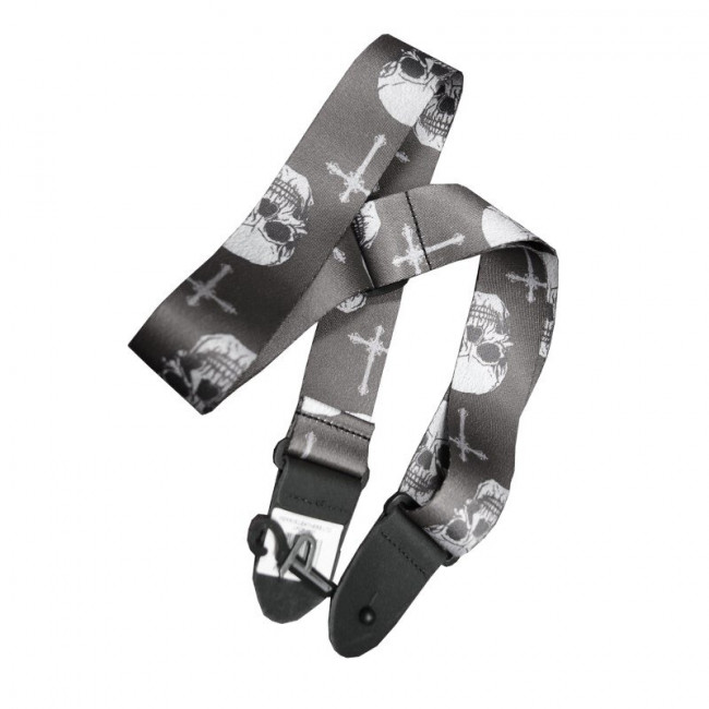Ремень гитарный PERRI'S LPCP-1637 Кресты и черепа Ремень гитарный PERRI'S LPCP-1637 Кресты и черепа