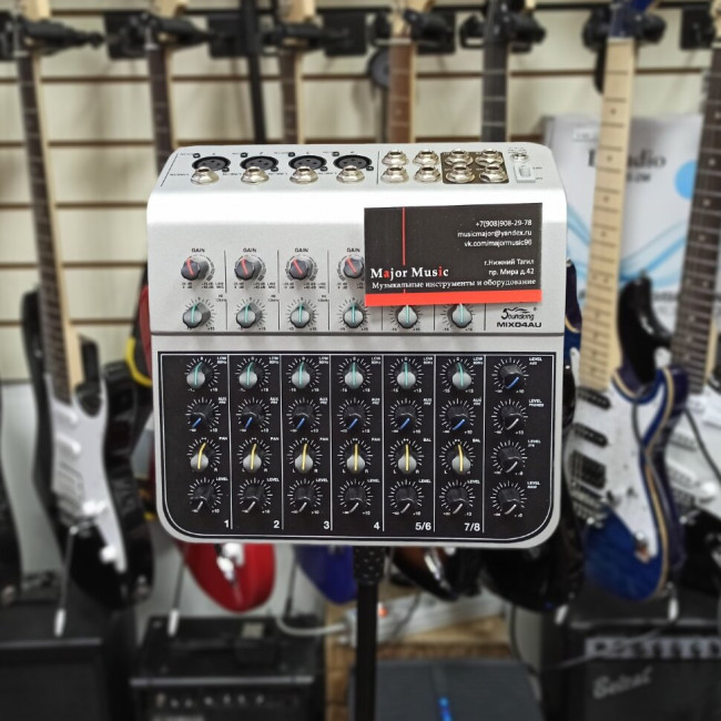 Микшерный пульт Soundking MIX04AU USB Микшерный пульт Soundking MIX04AU USB