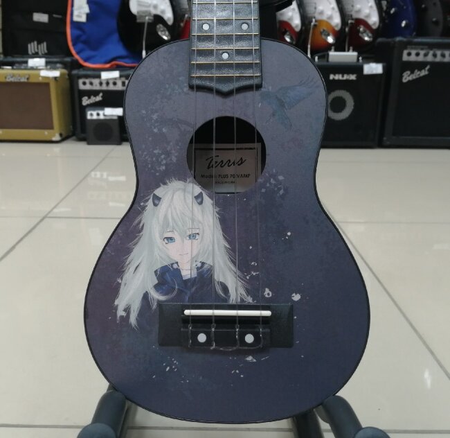 Укулеле сопрано TERRIS PLUS-70 VAMP с рисунком