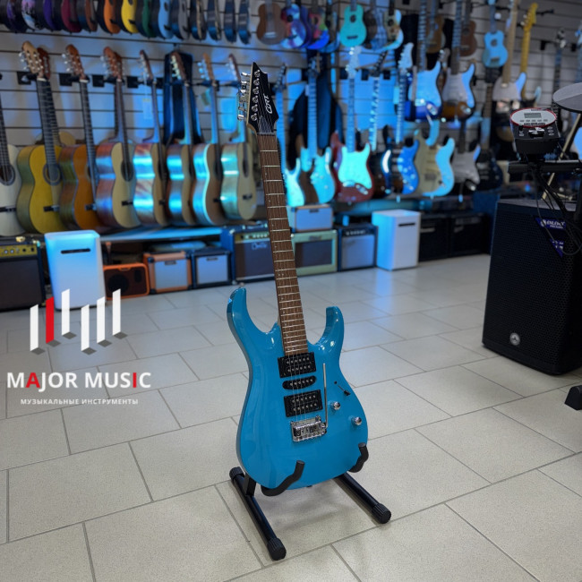 X200-CBL X Series Электрогитара, синяя, Cort